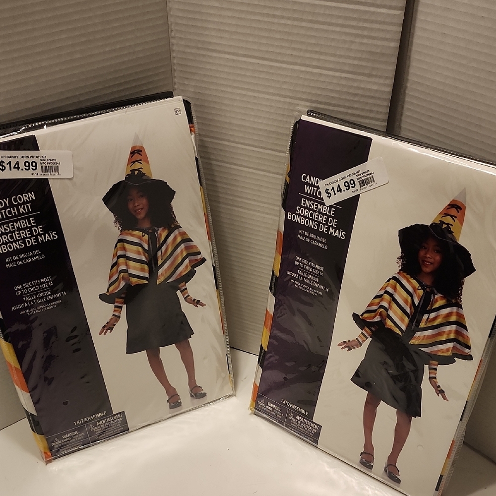 Kids Halloween Striped Cape with Hat two for $30